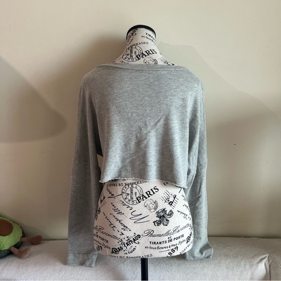 Whimsical sun and moon  long sleeves crop sweatshirt top - Picture 3 of 6